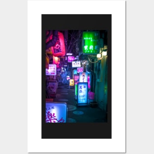 Neon Overload in Oimachi Posters and Art